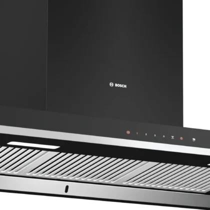 Series 4 wall-mounted cooker hood 90 cm Flat black - DWBA98J60I