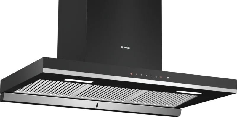 Series 4 wall-mounted cooker hood 90 cm Flat black - DWBA98J60I
