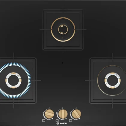 Series 6 Gas hob 75 cm Tempered glass, Black - PND7B6F20I
