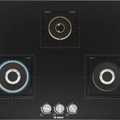 Series 4 Gas hob 75 cm Tempered glass, Black - PND7B6F10I