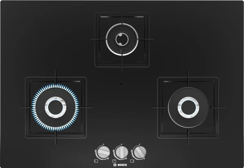Series 4 Gas hob 75 cm Tempered glass, Black - PND7B6B10I