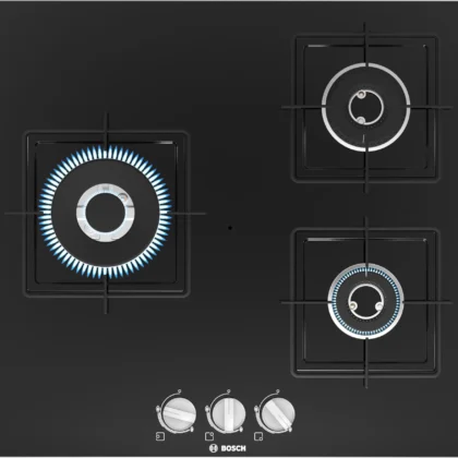 Series 4 Gas hob 60 cm Tempered glass, Black - PNC6B6B11I