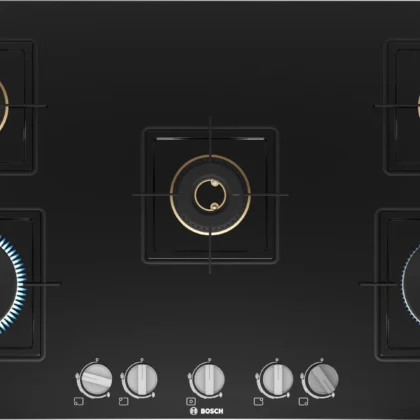 Series 6 Gas hob 90 cm Tempered glass, Black - PNV9B6F10I