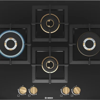 Series 6 Gas hob 75 cm Tempered glass, Black - PNI7B6F20I