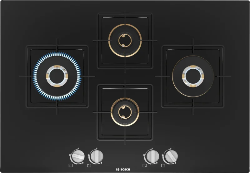 Series 6 Gas hob 75 cm Tempered glass, Black - PNI7B6F10I