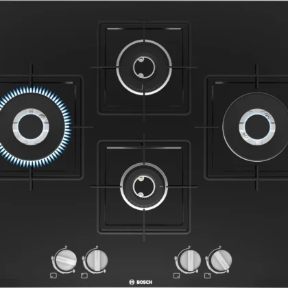 Series 6 Gas hob 75 cm Tempered glass, Black - PNI7B6B10I