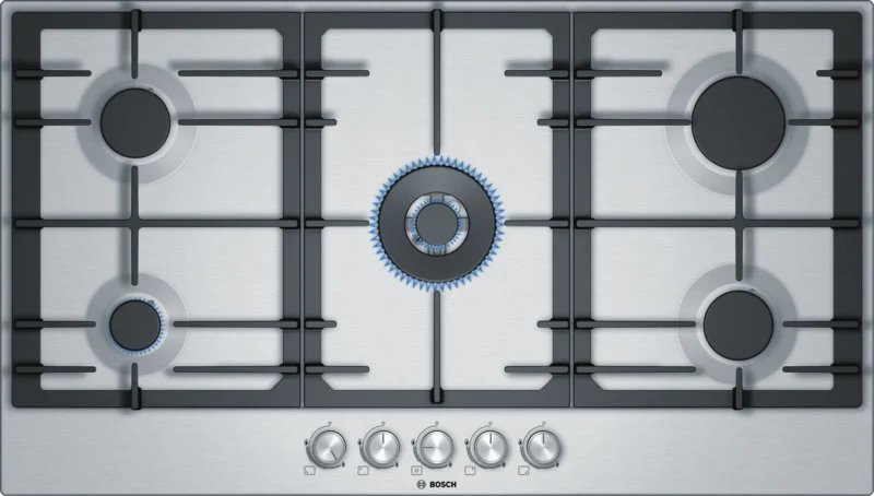 Series 6 Gas hob 90 cm Stainless steel - PCQ9B5O90I