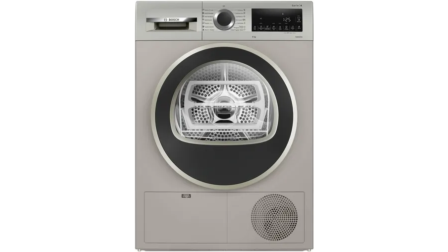 WPG24108IN - Series 4 condenser tumble dryer 9 kg Silver inox